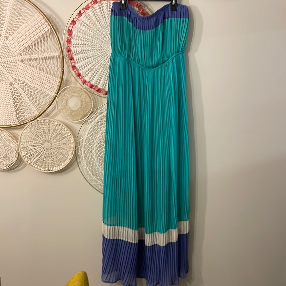 The clothing company womens strapless dress size L with back zipper